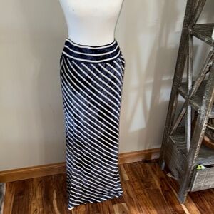 Dress Barn Striped Maxi Skirt - Medium